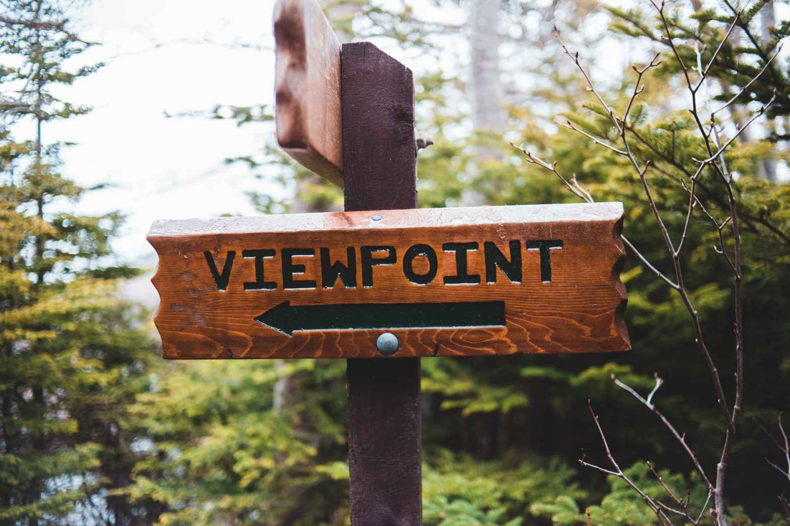 photo of wooden signage